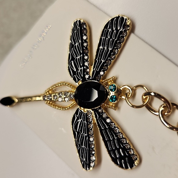 Gold And Black Dragonfly Keychain/Bag Charm - Picture 5 of 5